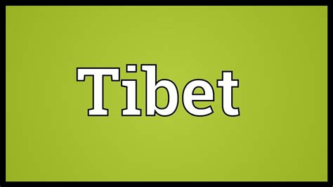 tibet meaning in marathi